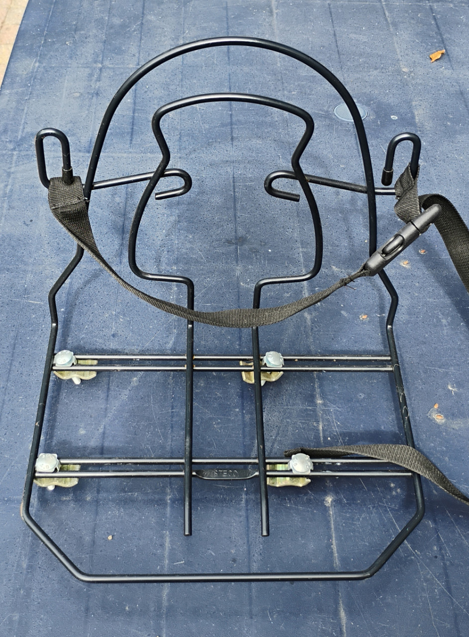 Steco Bagagedrager verbreder Monkey-mee Staal - 31cm breed - Zwart
