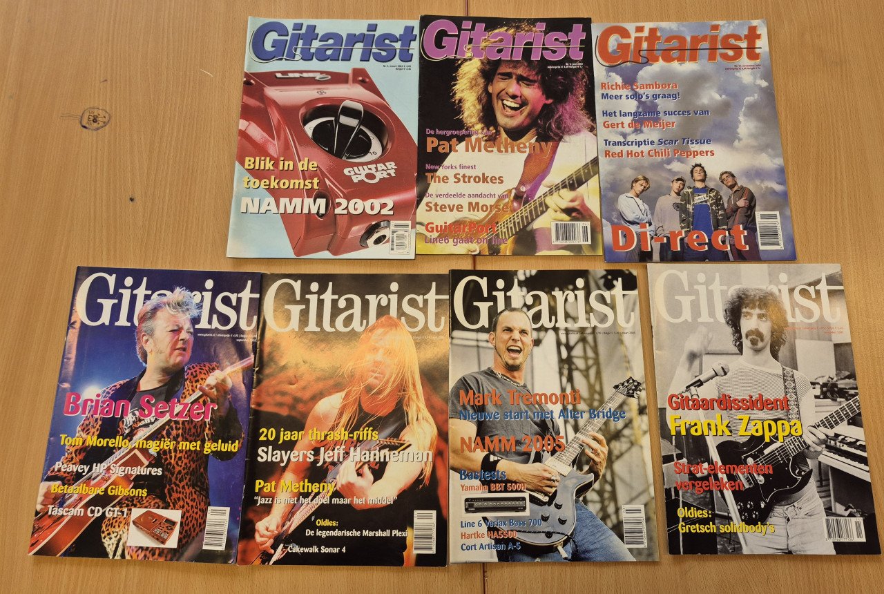 Enorme collectie gitaar magazines Gitarist