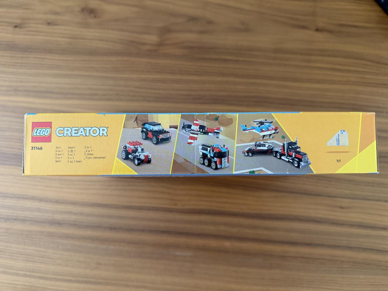 LEGO Creator 3-in-1 Truck met helikopter Auto en Vliegtuig Set 31146