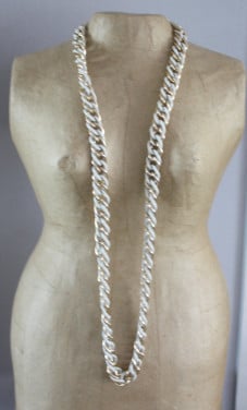 Ketting metaal wit goudkleur