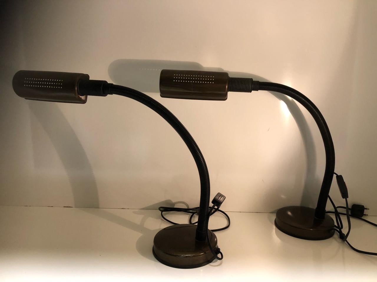 2 leeslampen vintage