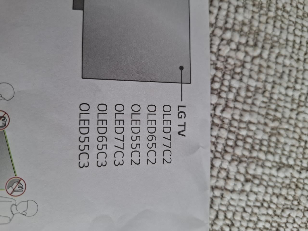 Beugel voor LG soundbar  DS9S voor Oled C2 C3