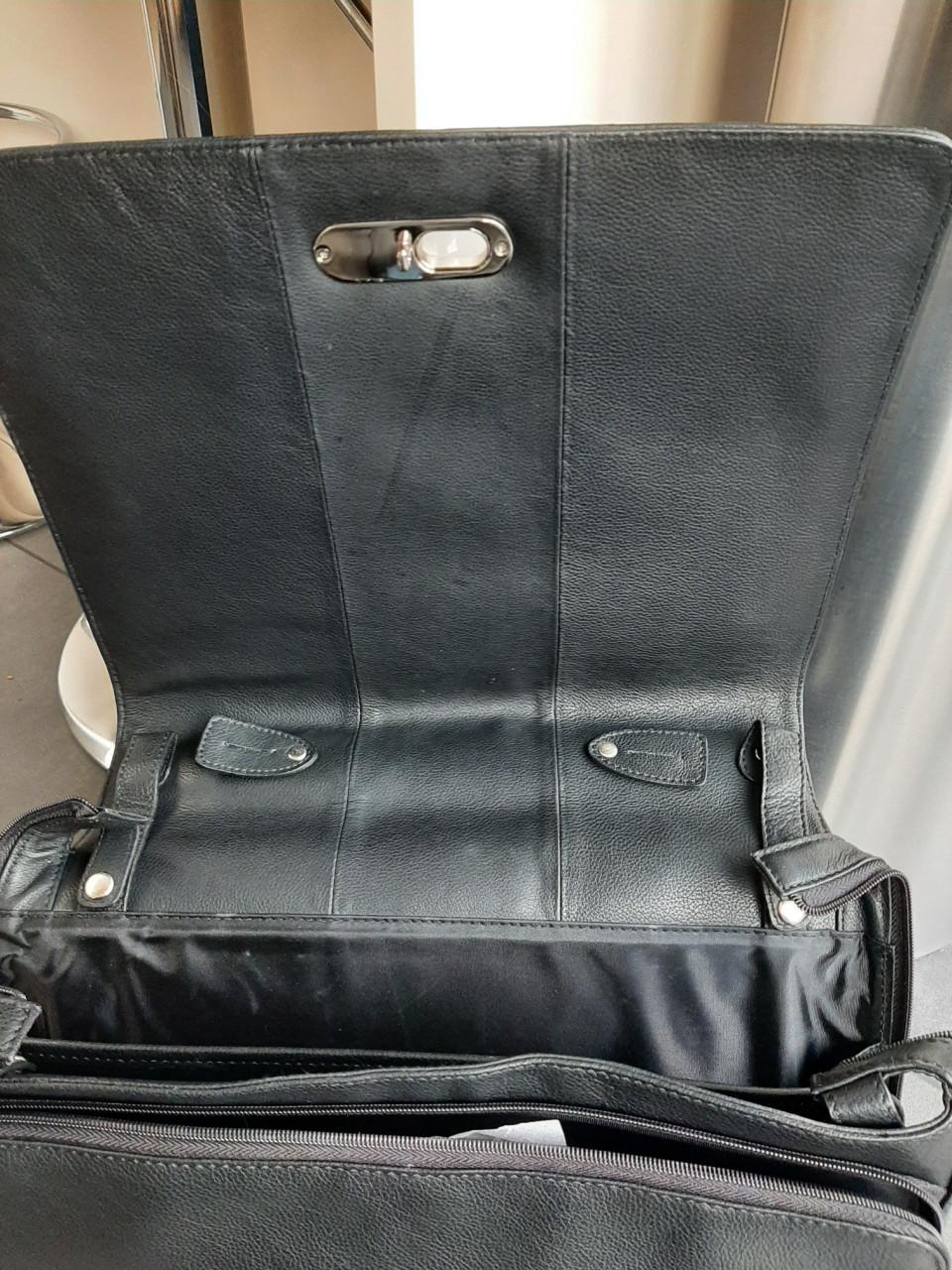 MH Way lederen laptoptas