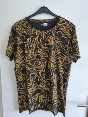 Rockerbox zwart / okergeel T-shirt  Maat XL