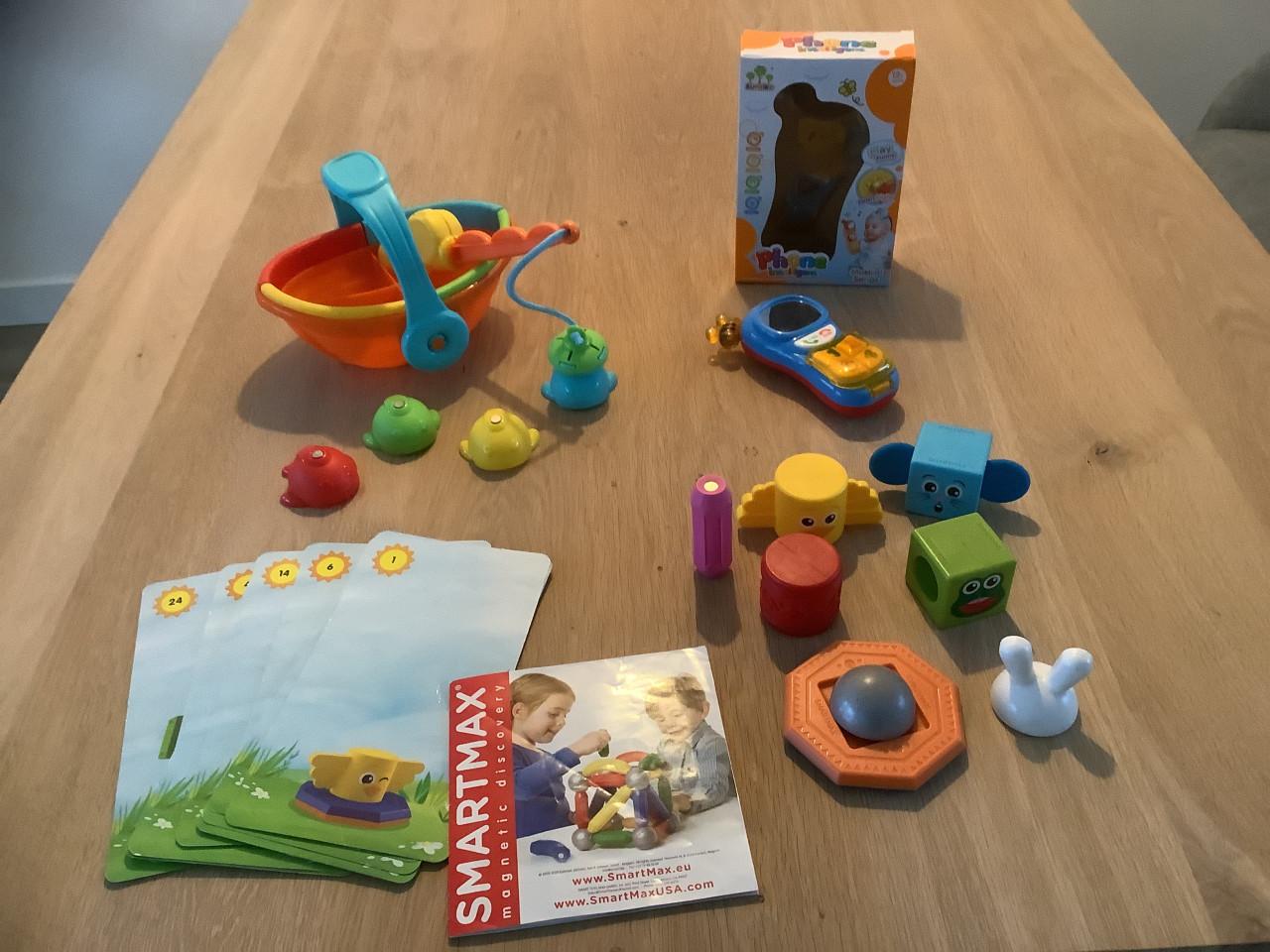 Clementoni magnetisch Visspel, Smartmax Bouwset, Baby Phone