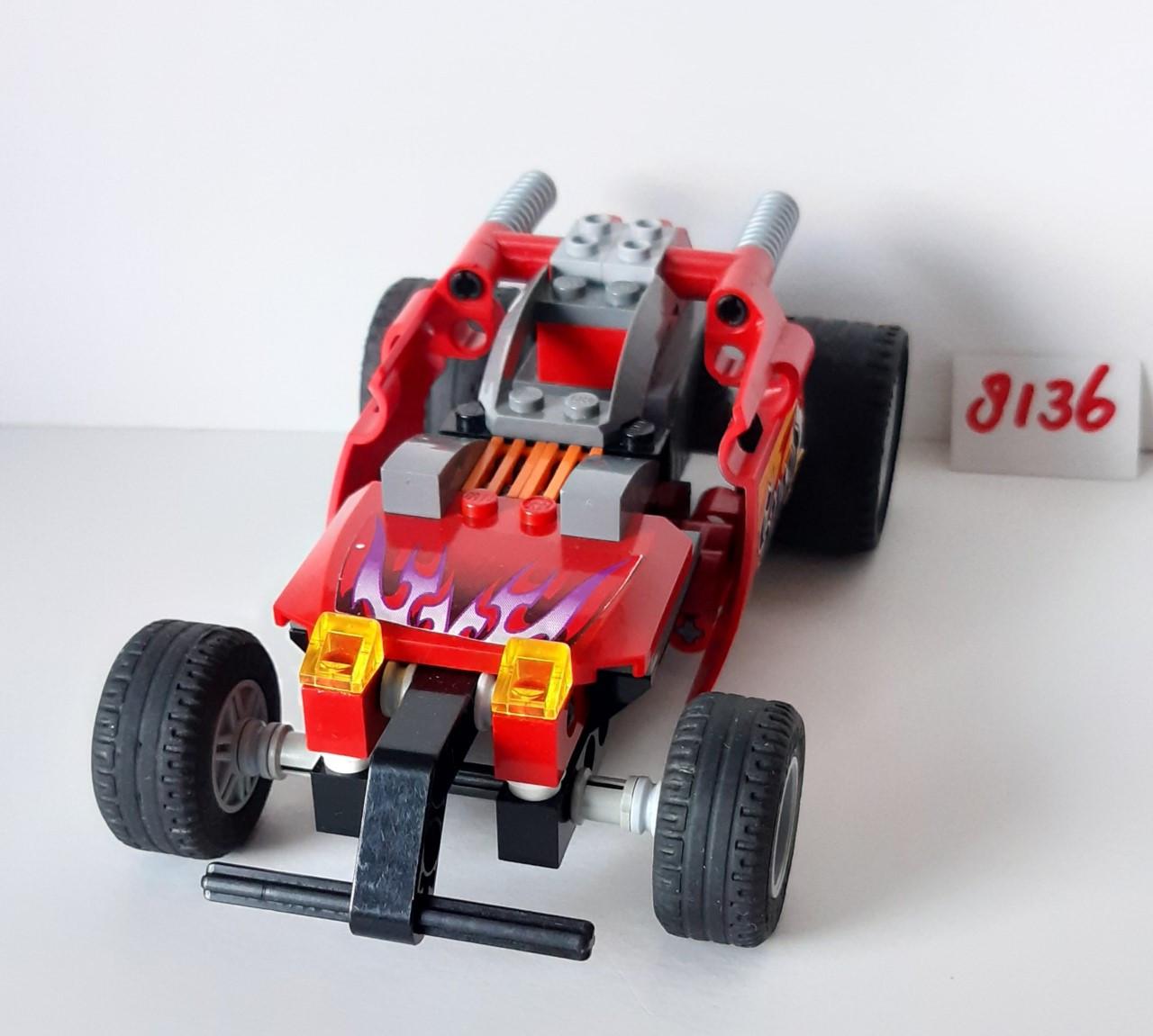Lego Racers 8136: Fire Crusher met pullback motor