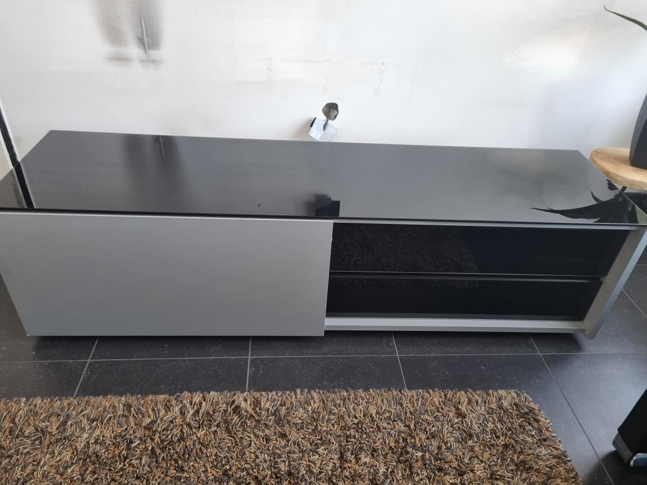 Modern TV meubel zwart/grijs