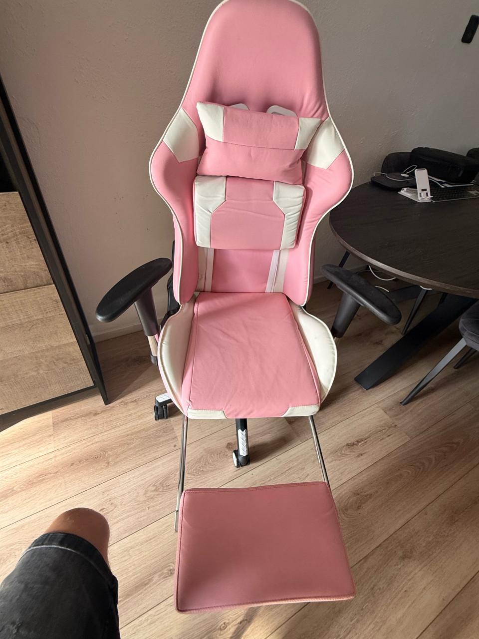 Roze gamestoel