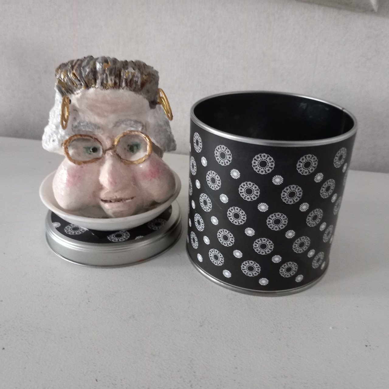 Dropblikje met mooie beeldje