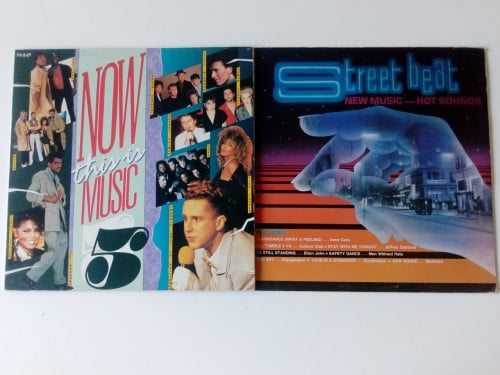 2x jaren 80 verzamel lp Street Beat+Now this is music 5