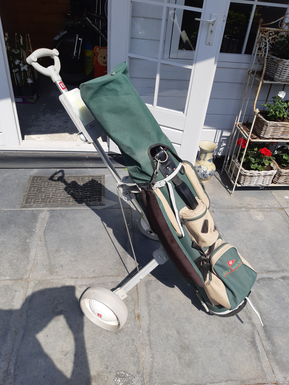 Golf clubs en trolley