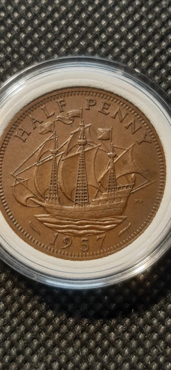 Half penny 1957