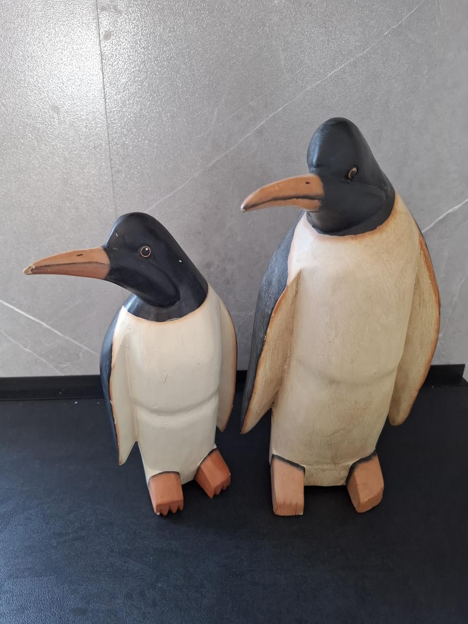 Set houten pinguïns