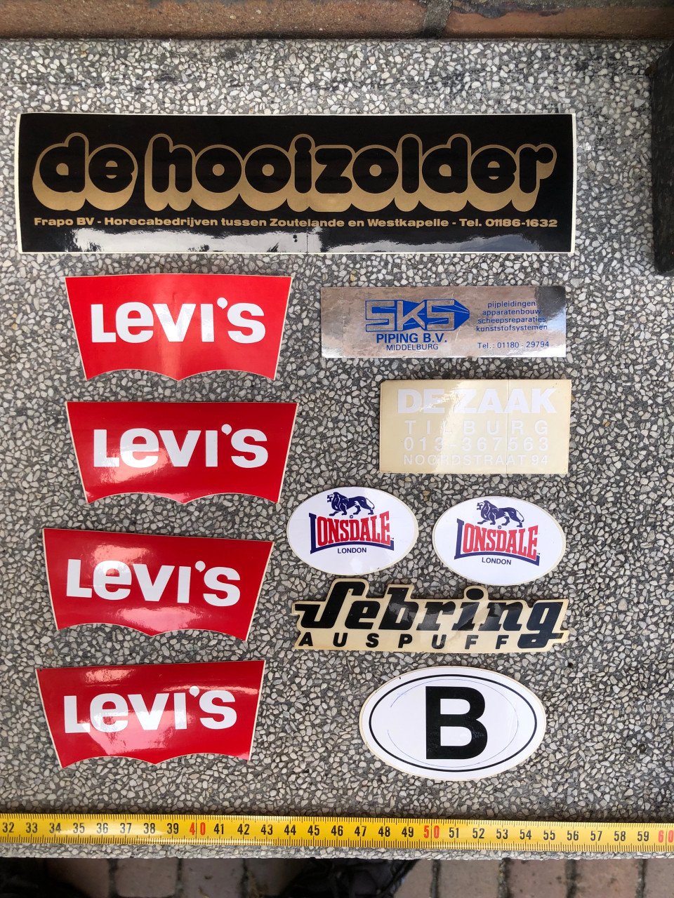 Setje stickers zie de foto’s.