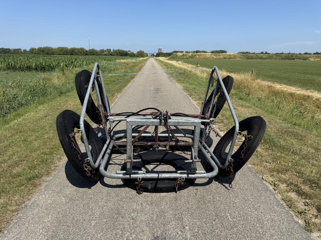 Bandensleep 4 Mtr Hydr.opklapbaar