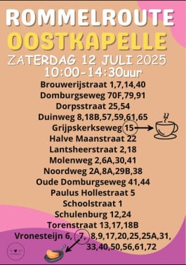 Oostkapelle rommelroute 12 juli 2025