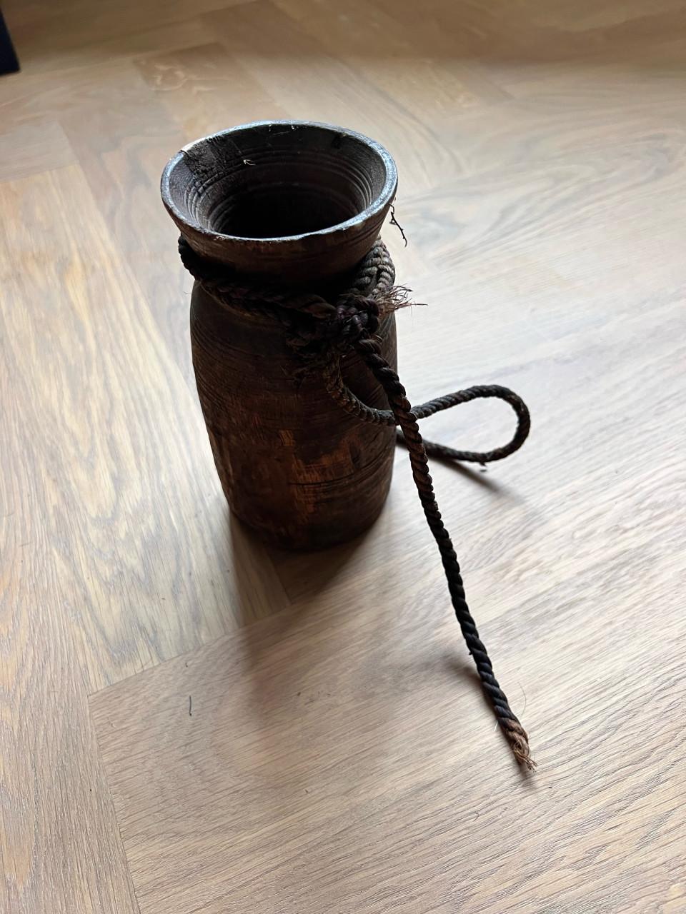 Set houten kruikjes