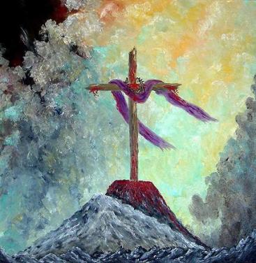 " Redemption " Acrylschilderij van Bertha Hamilton uit Camden