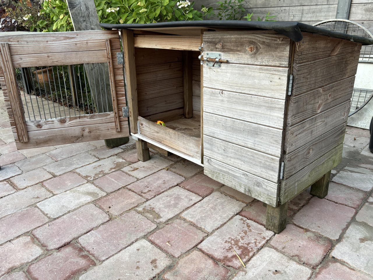 Konijnenhok met toebehoren