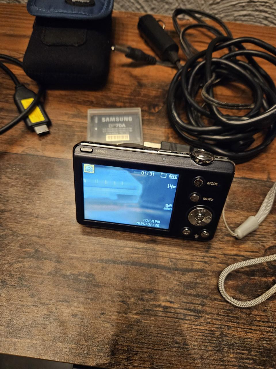 Nette werkende Samsung ST65 zoom Camera - Zilver met accessoires