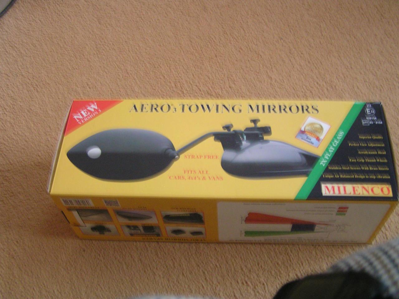 TE KOOP SET CARAVAN/AANHANGER SPIEGELS