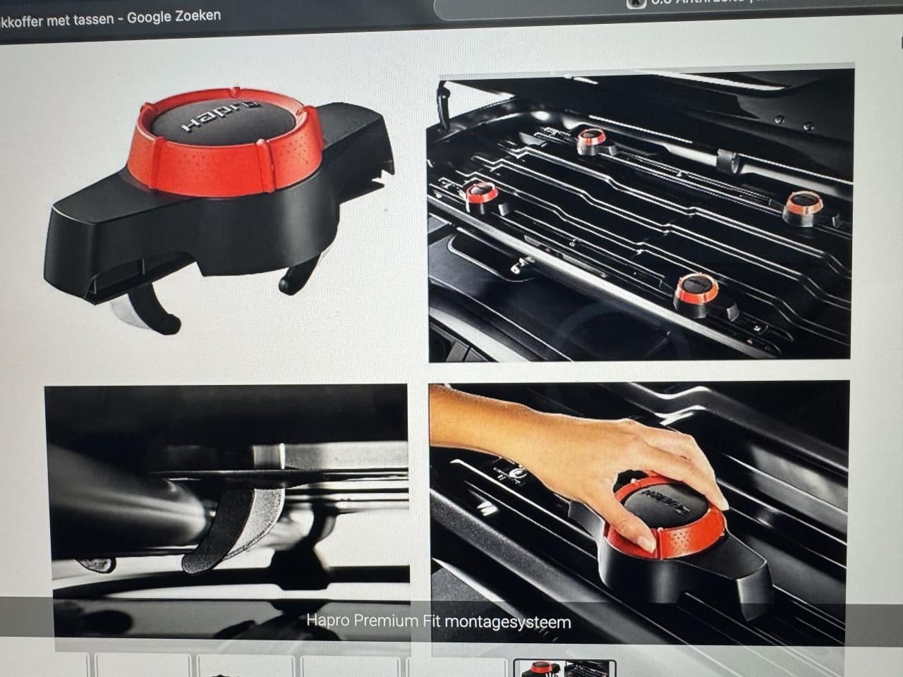 Hapro Dakkoffer compleet met tassen set en dakdragers