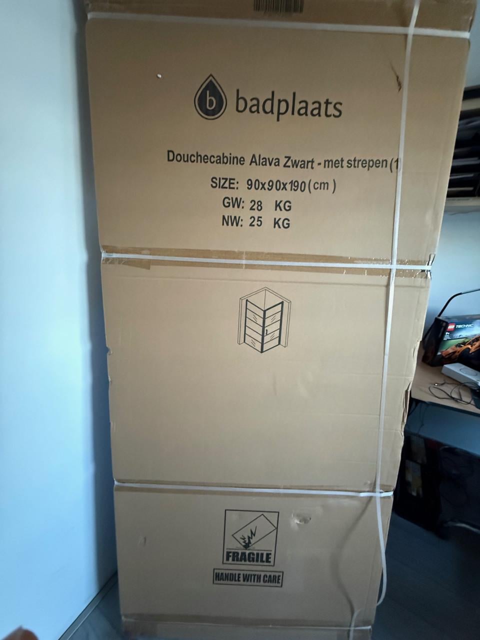 Douchdeur nieuw in doos 90x90x190