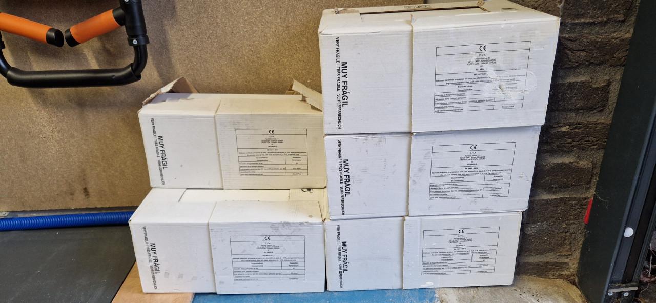 Wandtegel Blanco 10x30 cm mat wit