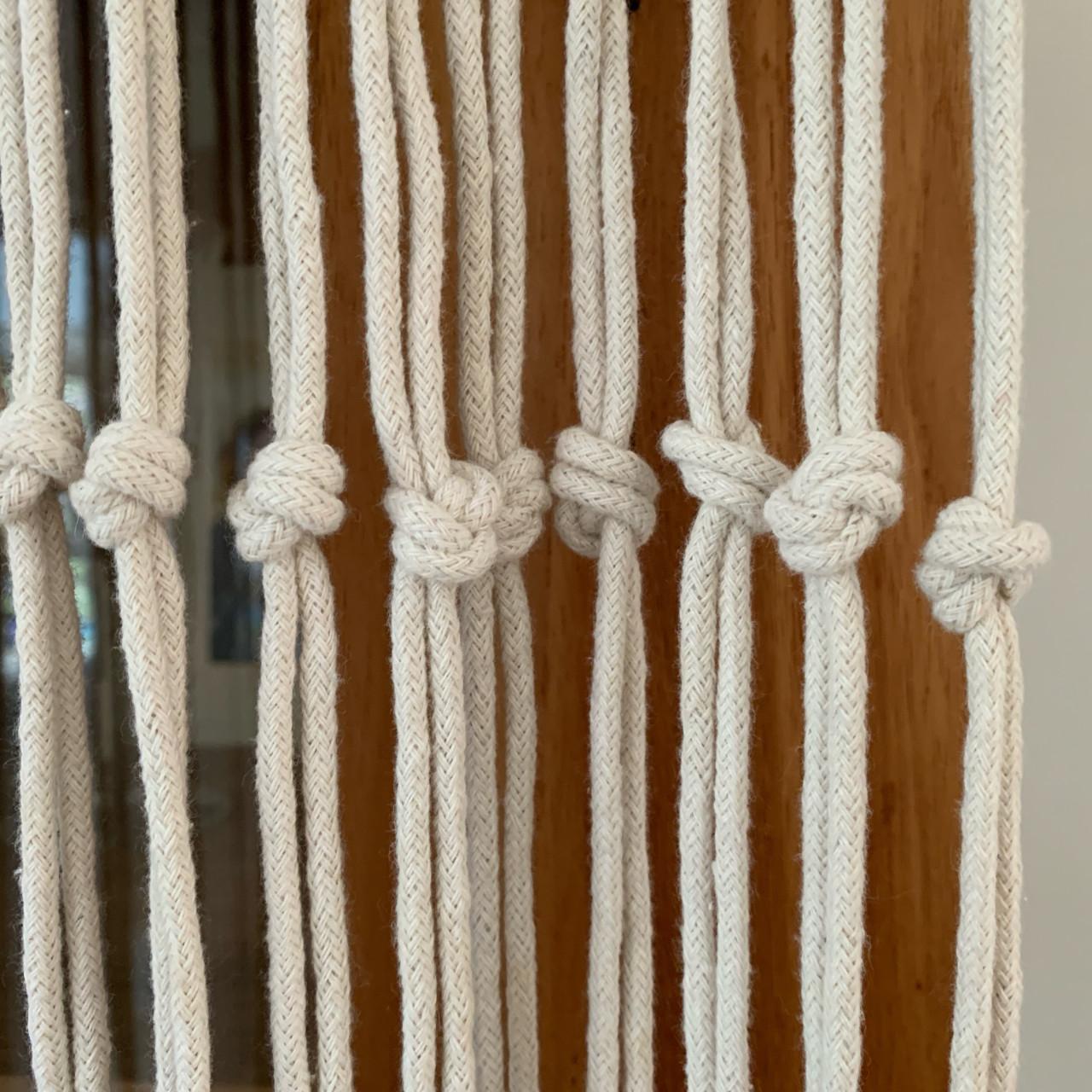 Vliegengordijn macramé offwhite