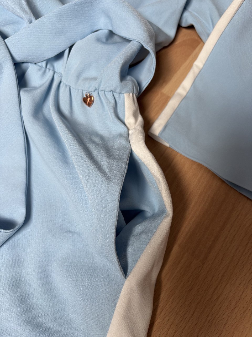 Jumpsuit licht blauw Jantje korten maat 38