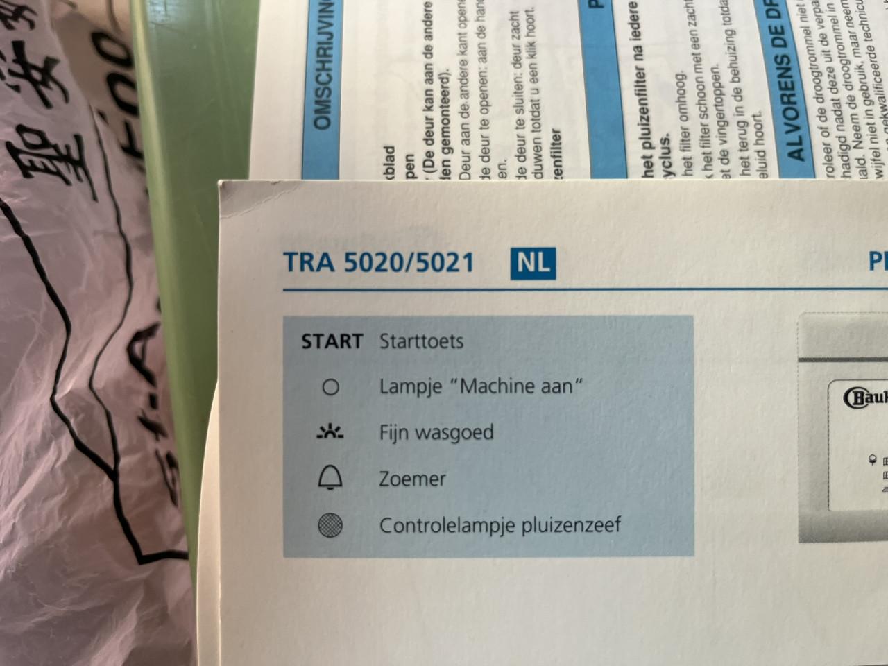 Wasdroger Bauknecht TRA50205021