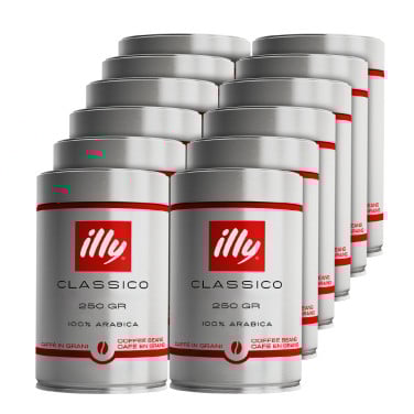12 lege Illy blikken