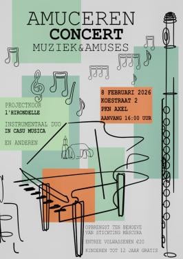 Benefietconcert 8 februari Axel tbv stichting Máscura