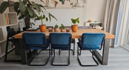 Eikenhouten eettafel 220 x 90