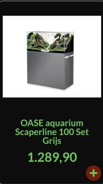 Aquarium 100 x 50 x 131 cm.