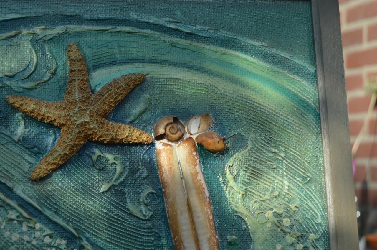 Bijzonder werk Louis Heymans 'Strand' gesig. en gedat. '67