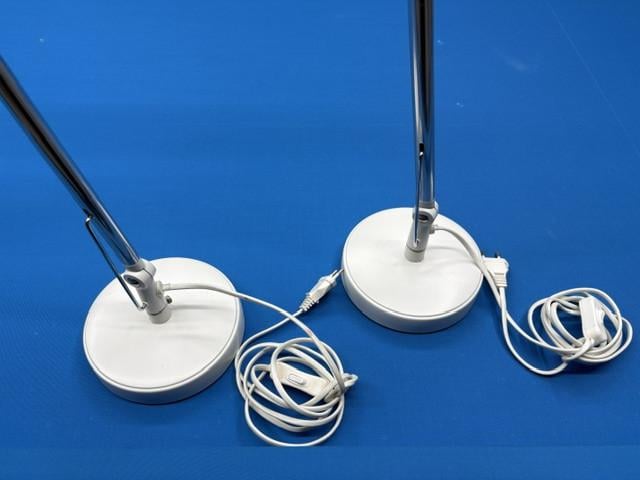 Set verstelbare led bureaulampen wit