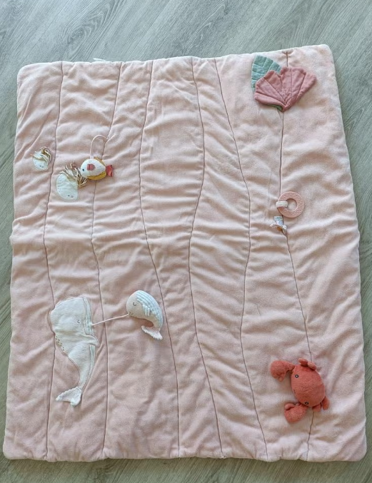 Little Dutch Roze speelkleed met zeedieren voor baby's