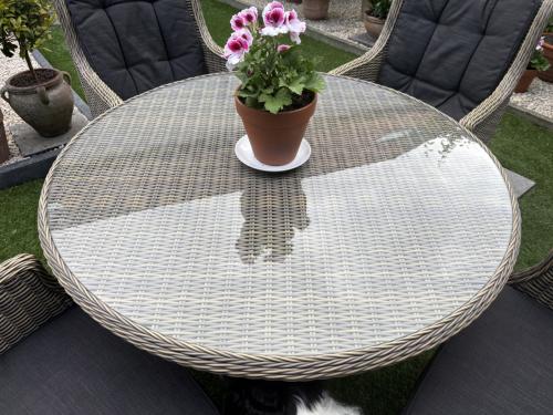 Tuinset Wicker Suzanne vierdelig