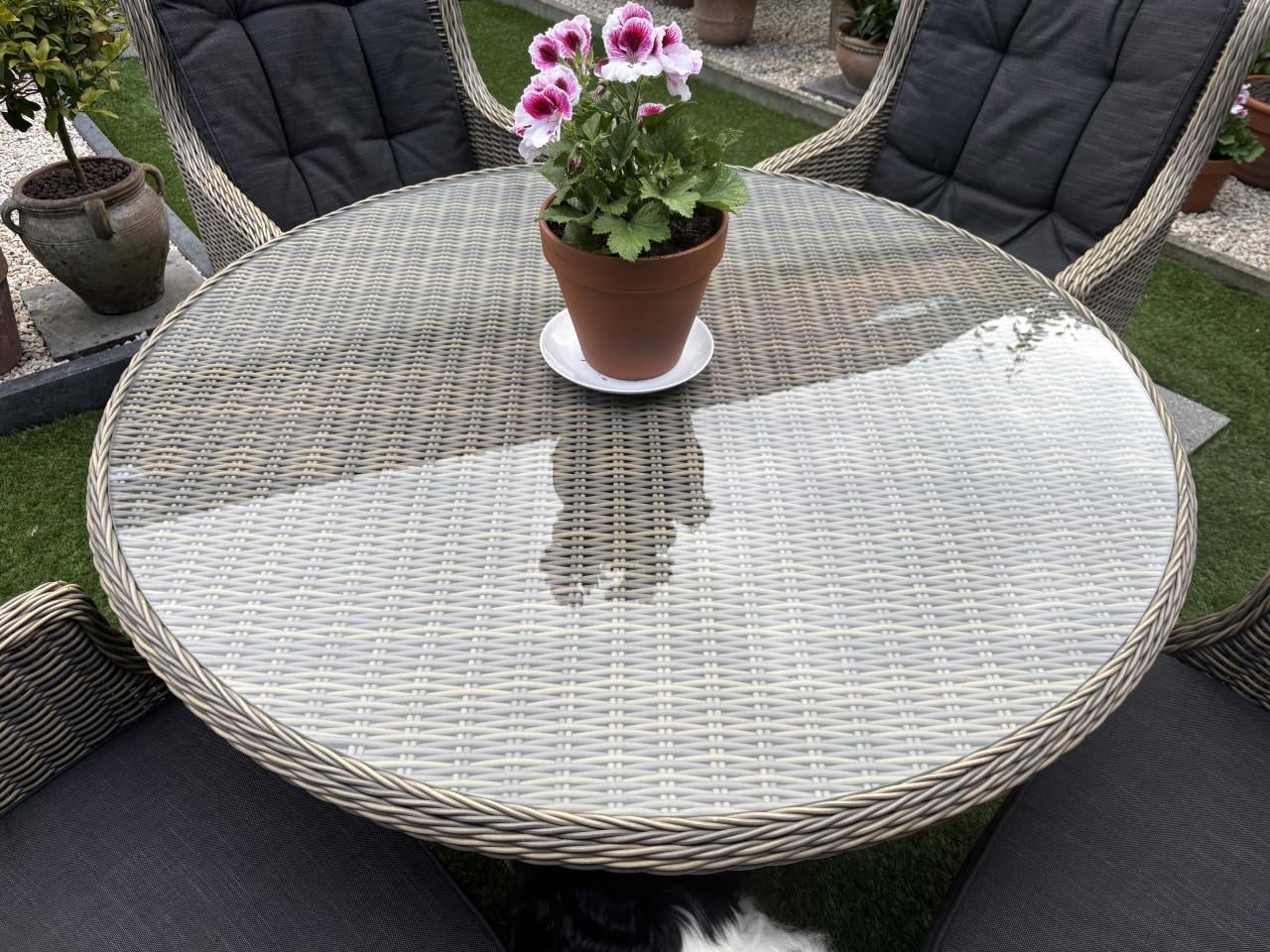 Tuinset Wicker Suzanne vierdelig