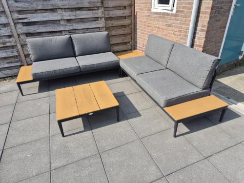 Aluminium Loungeset 262 x 262 cm (bezorging mogelijk)