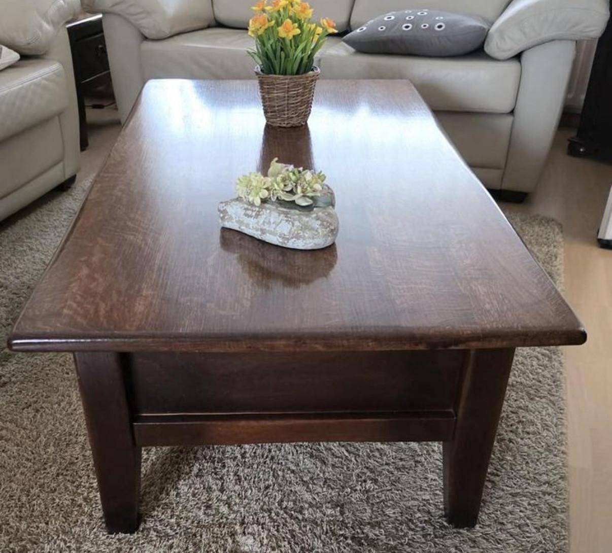 Stevige Perfecte Teak/Eiken Salontafel.