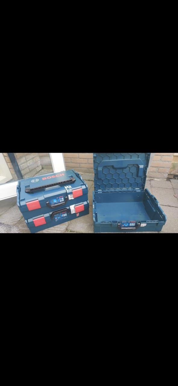 Bosh proffesionele gereedschapskoffer (stapelbaar) 3 stuks