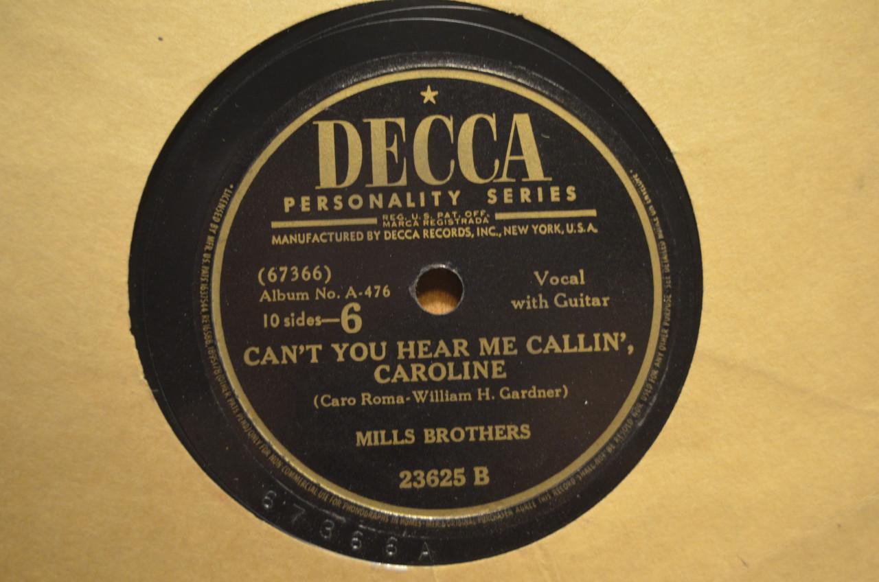 78 rpm Mills Brothers jaren '40 en '50 héél veel stuks. (3)