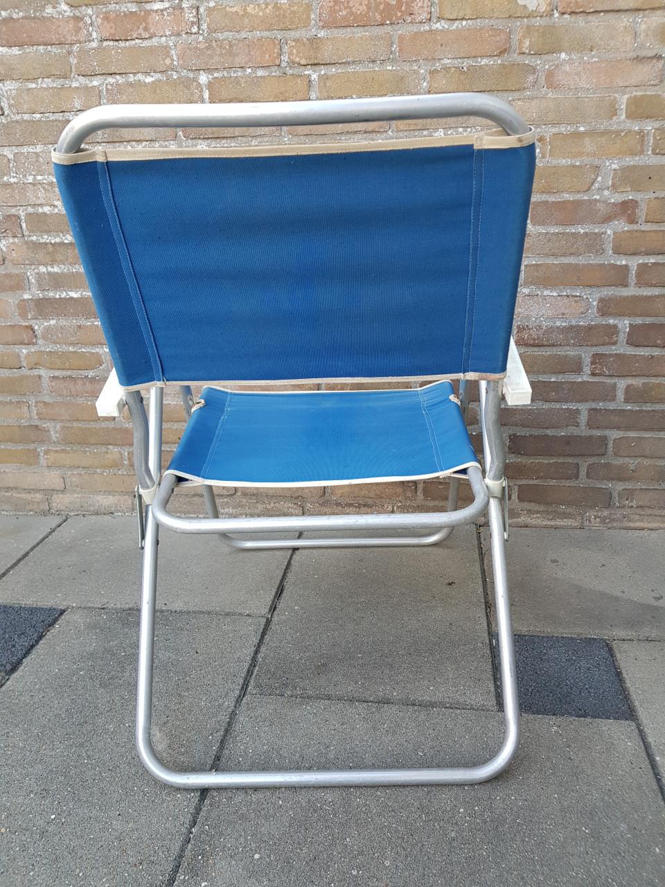 Opvouwbare vis/campingstoel met armleuningen