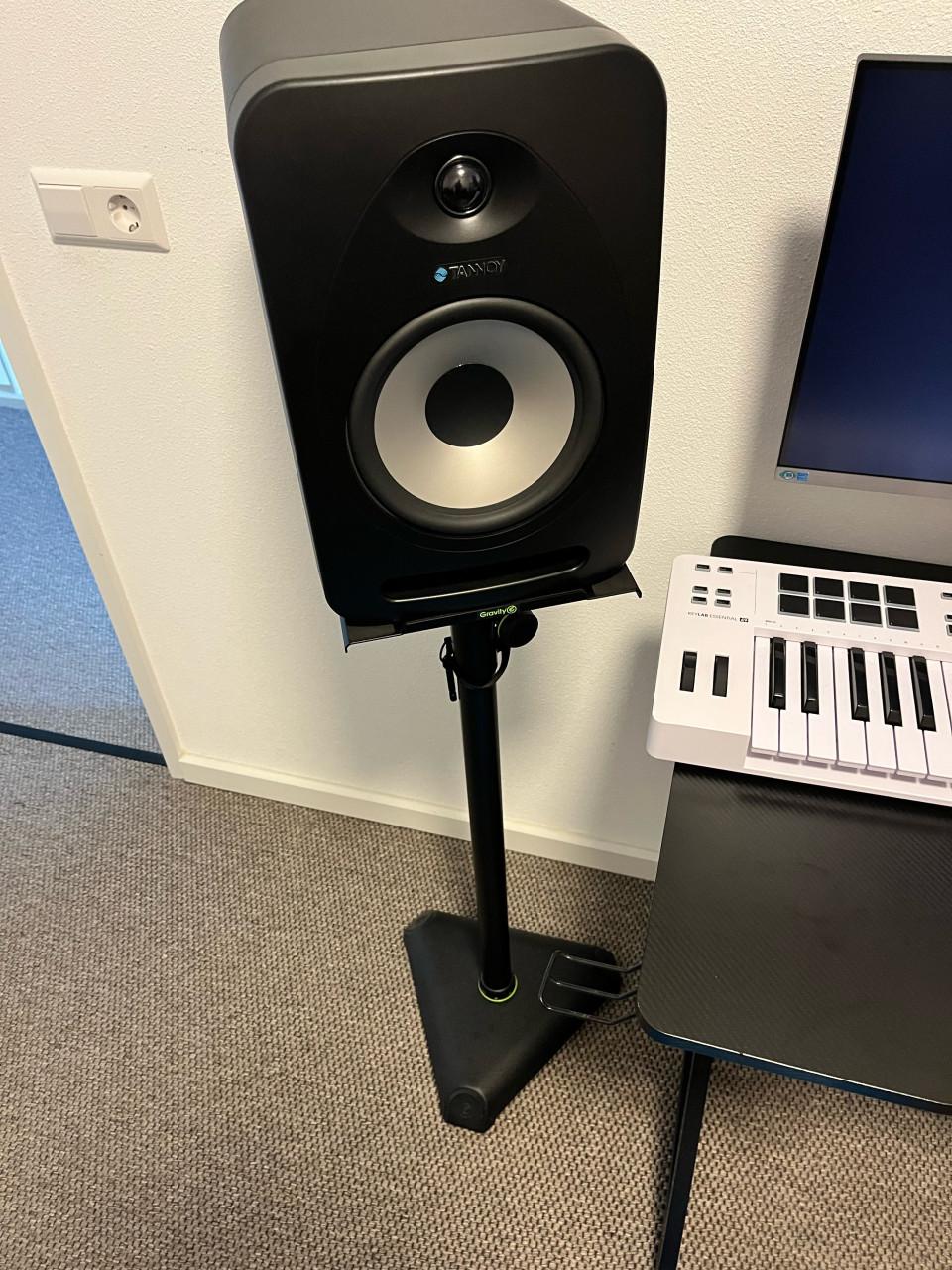 Tannoy Reveal 802 studiomonitors + Gravity stands