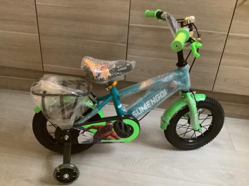 NIEUW ...12 inch kinderfiets :Sumengqi met handrem en zijwieltjes