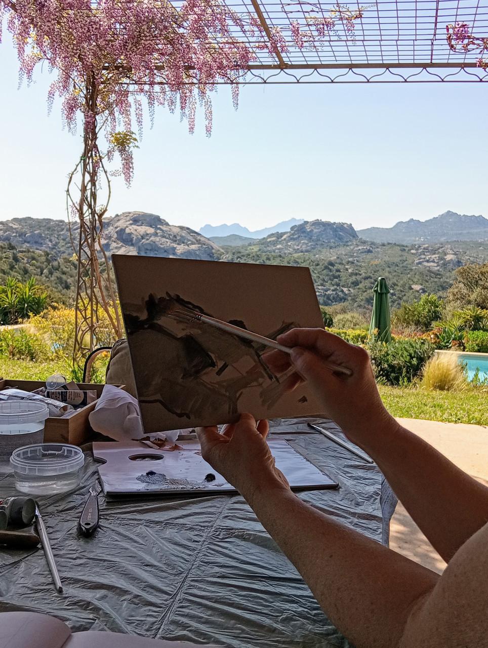 Tekenen en schilderen op Sardinië
