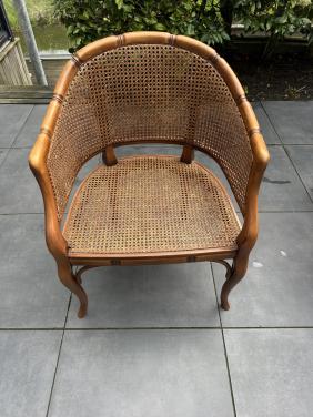 Vintage stoel ( met riet)