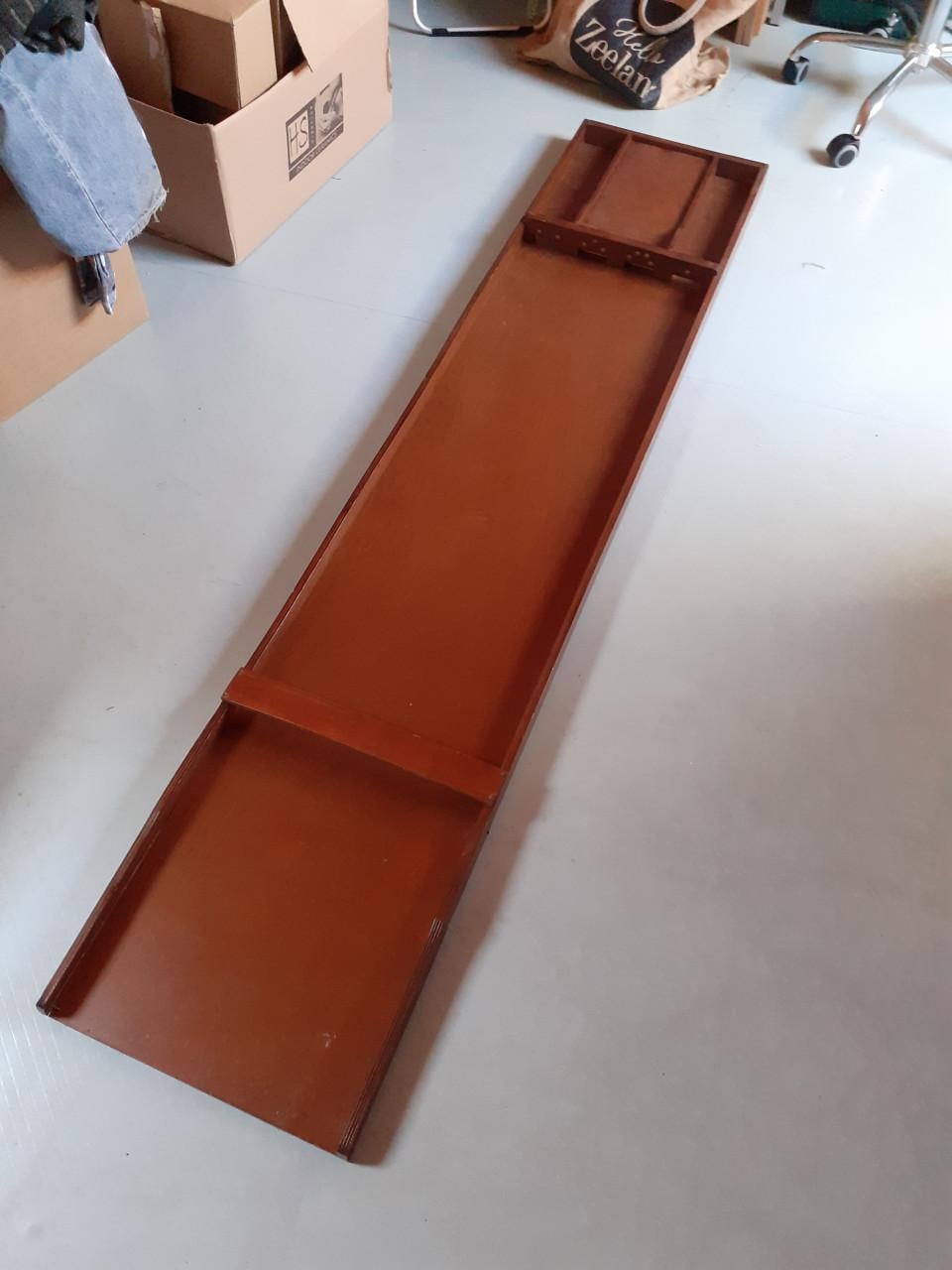 Zelfgemaakte SJOELBAK -  Als nieuw - 2 meter